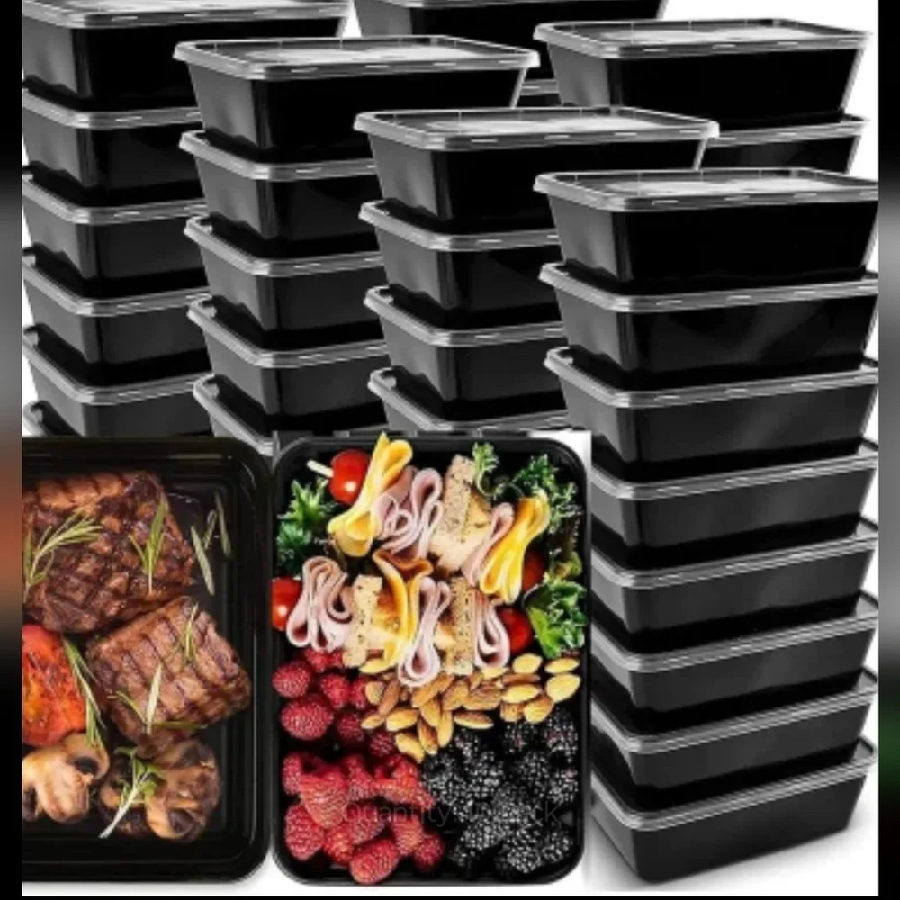 New Bulk 50pack 38oz meal prep containers